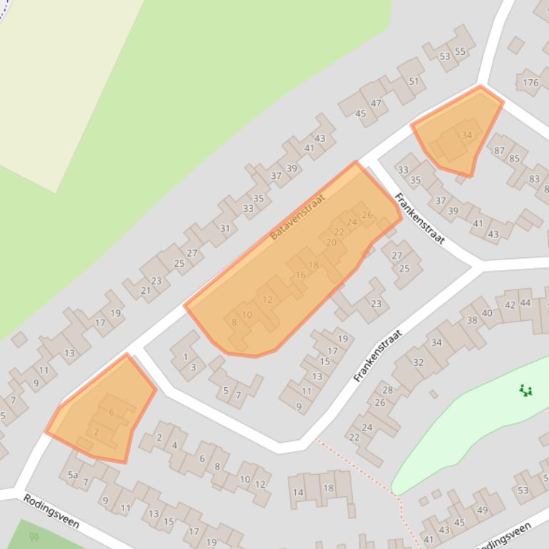 Kaart van postcodegebied 7041VB.