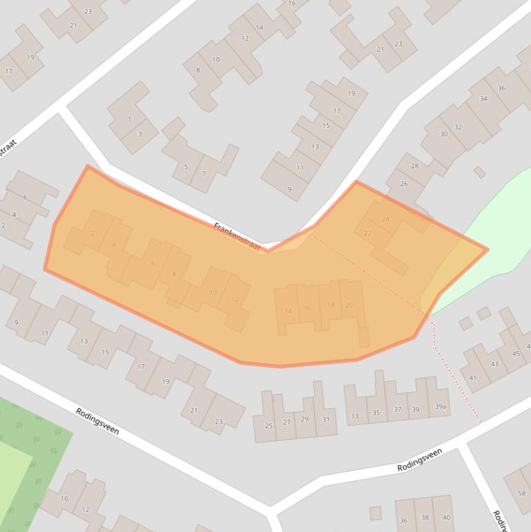 Kaart van postcodegebied 7041VD.