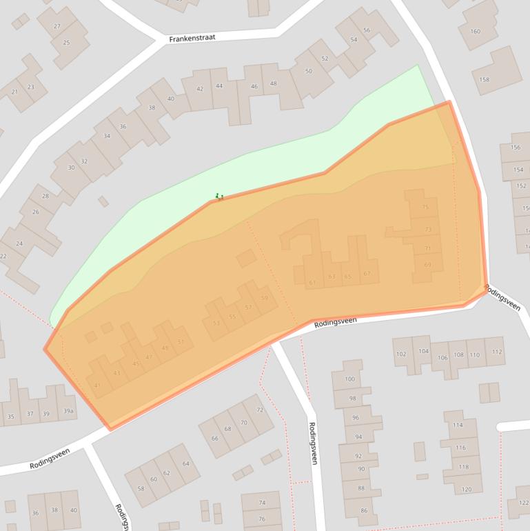 Kaart van postcodegebied 7041VH.