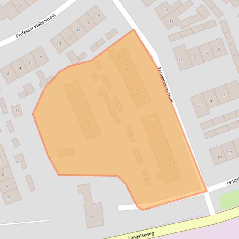 Kaart van postcodegebied 7041XD.