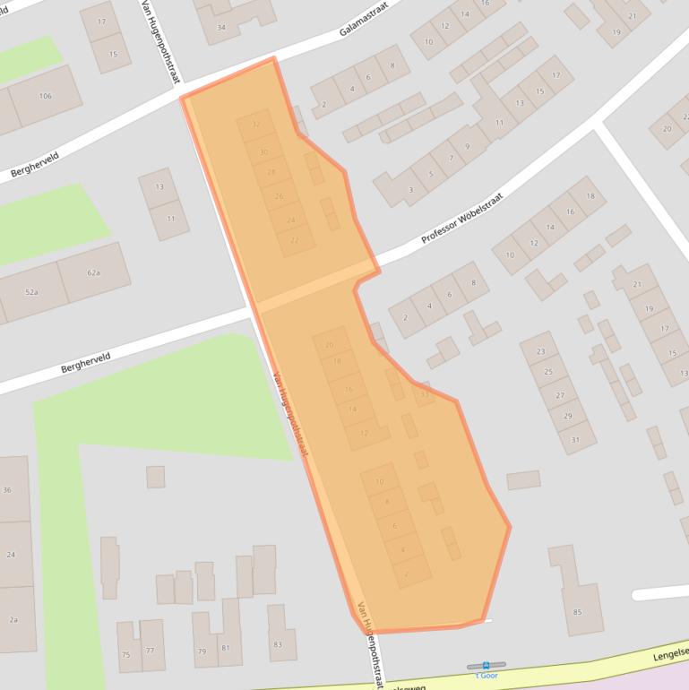 Kaart van postcodegebied 7041XP.