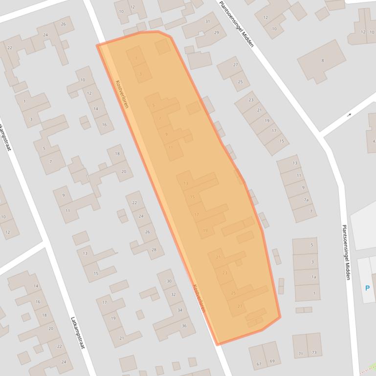 Kaart van postcodegebied 7041ZH.