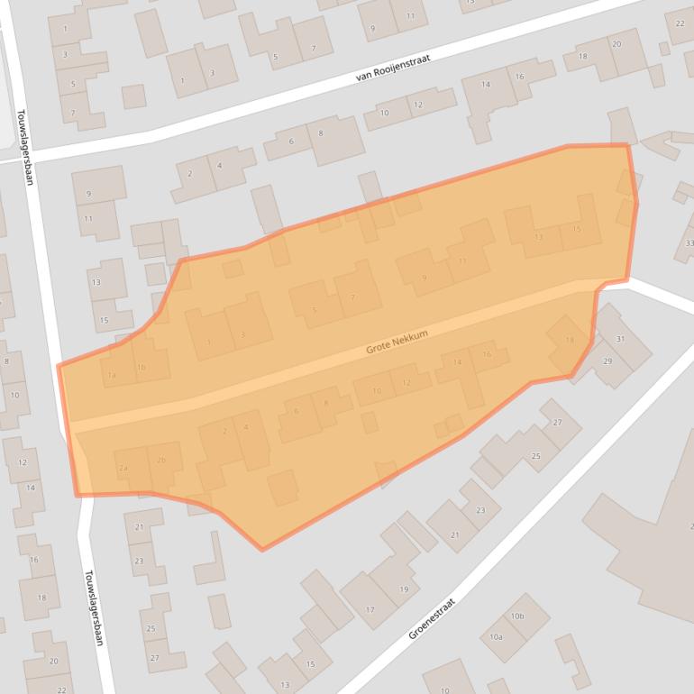 Kaart van postcodegebied 7041ZR.