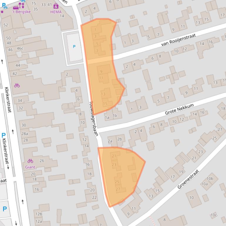Kaart van postcodegebied 7041ZT.