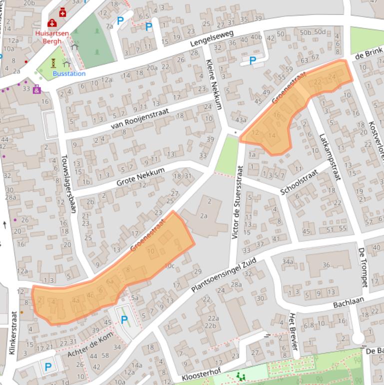 Kaart van postcodegebied 7041ZZ.