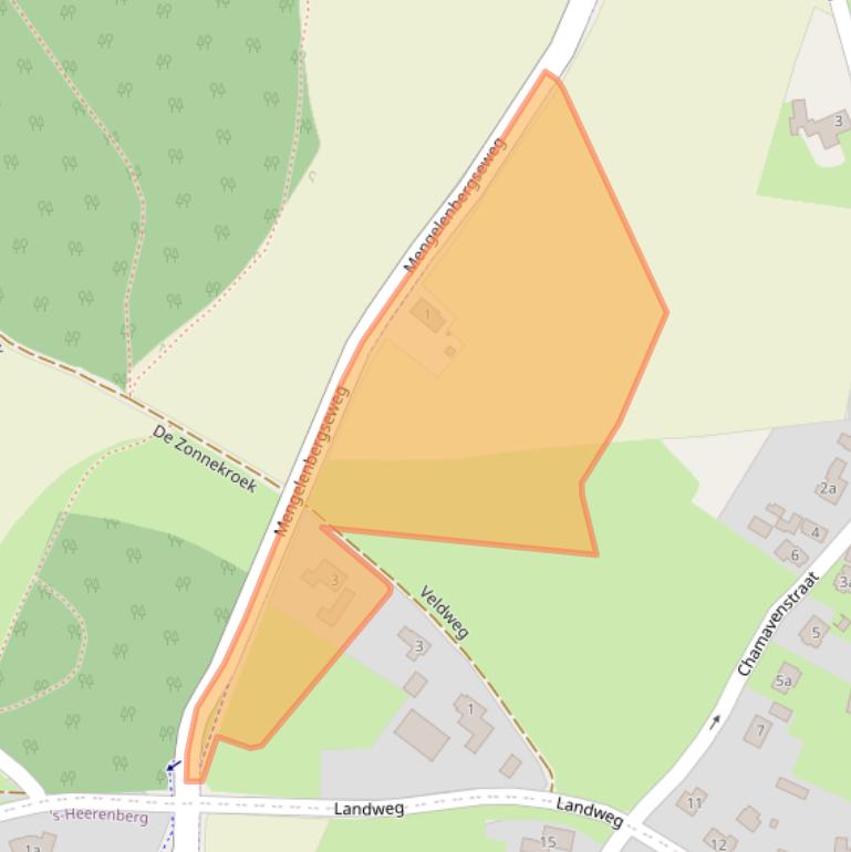 Kaart van postcodegebied 7044AD.