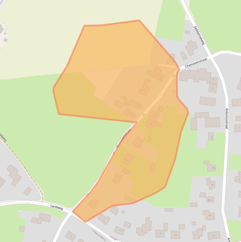 Kaart van postcodegebied 7044AM.