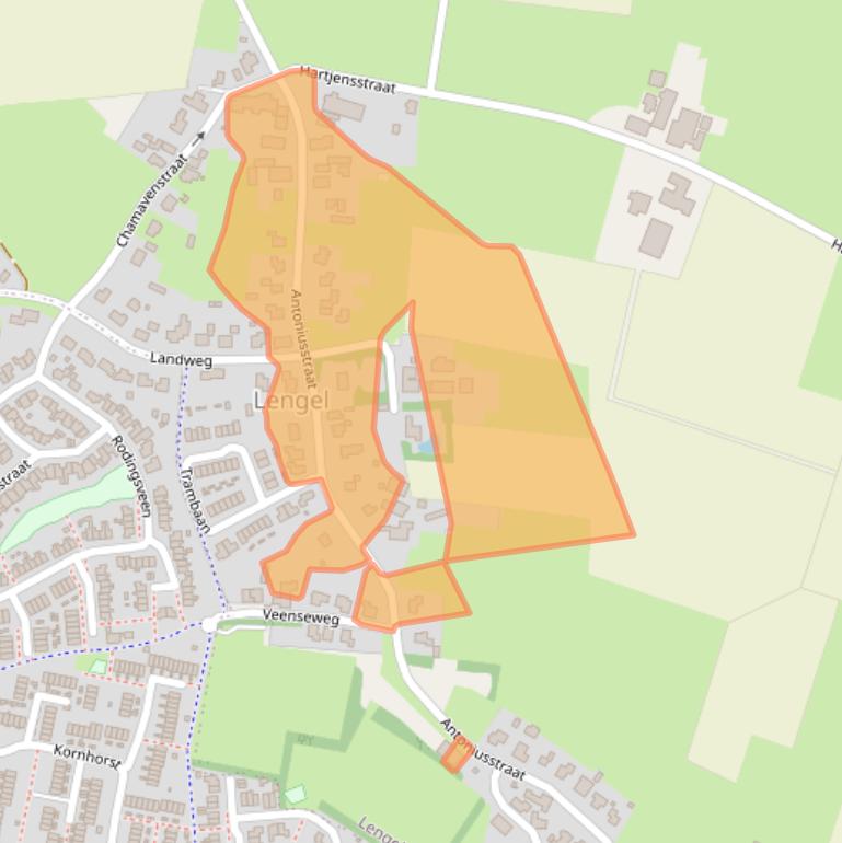 Kaart van postcodegebied 7044AP.