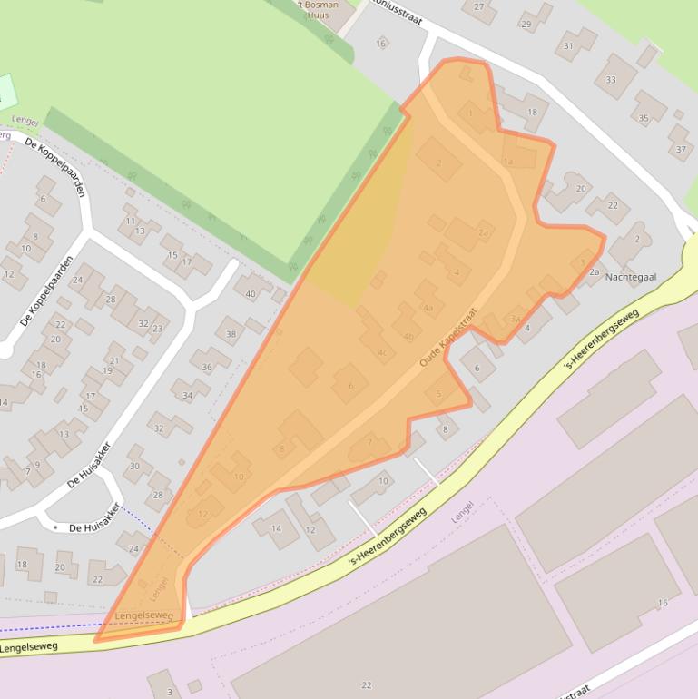 Kaart van postcodegebied 7044AW.