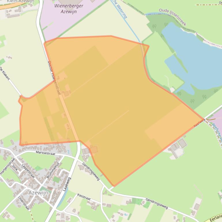 Kaart van postcodegebied 7045AP.