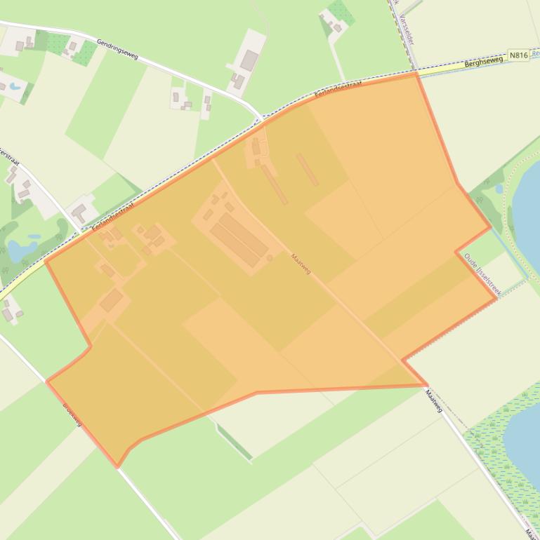 Kaart van postcodegebied 7045AW.