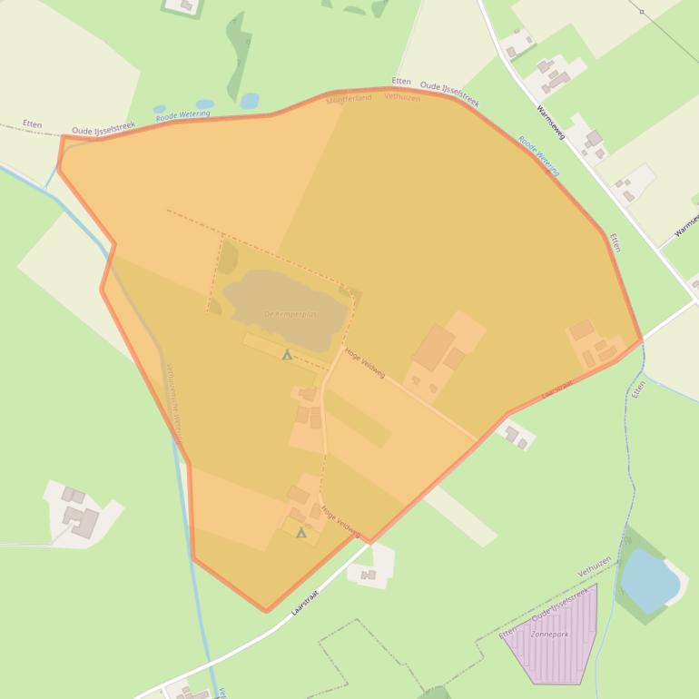 Kaart van postcodegebied 7046AC.