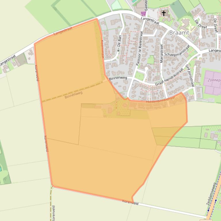 Kaart van postcodegebied 7047AB.