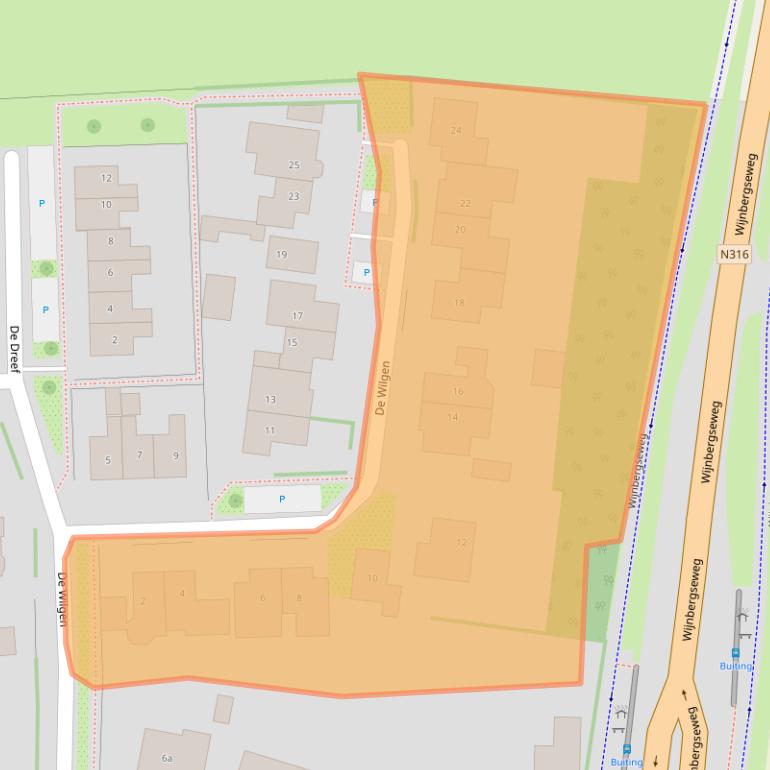 Kaart van postcodegebied 7047AX.
