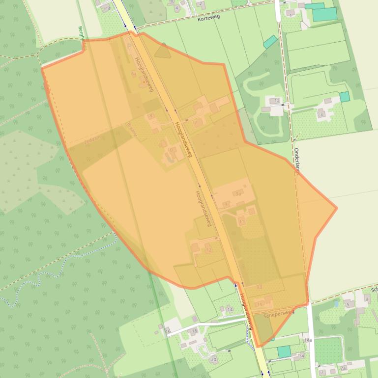 Kaart van postcodegebied 7047CN.