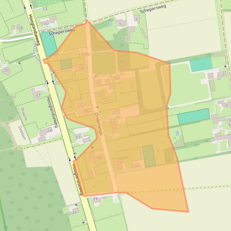 Kaart van postcodegebied 7047CR.