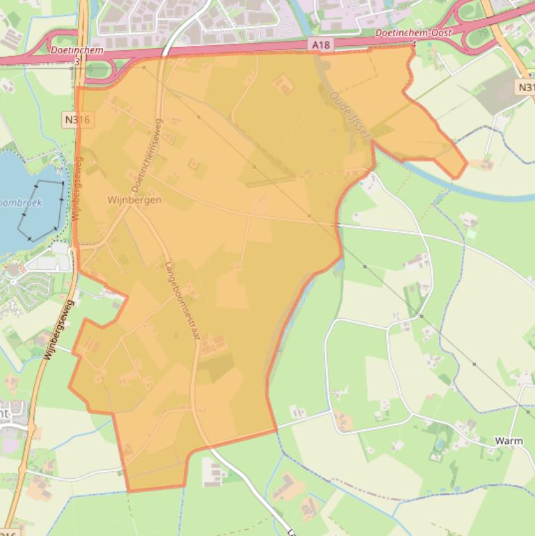 Kaart van postcodegebied 7048.