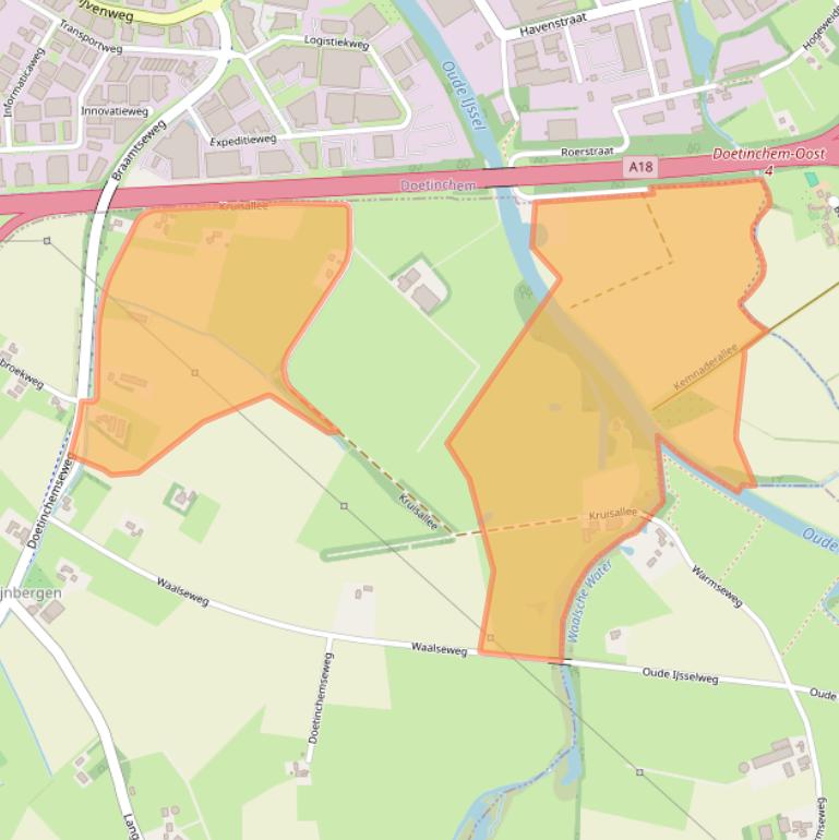 Kaart van postcodegebied 7048AC.