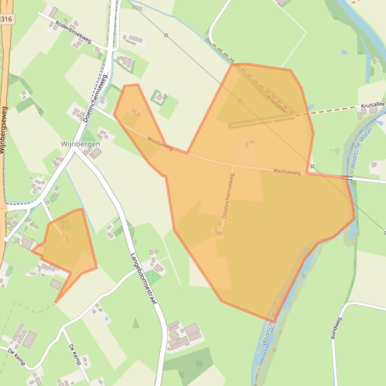 Kaart van postcodegebied 7048AE.