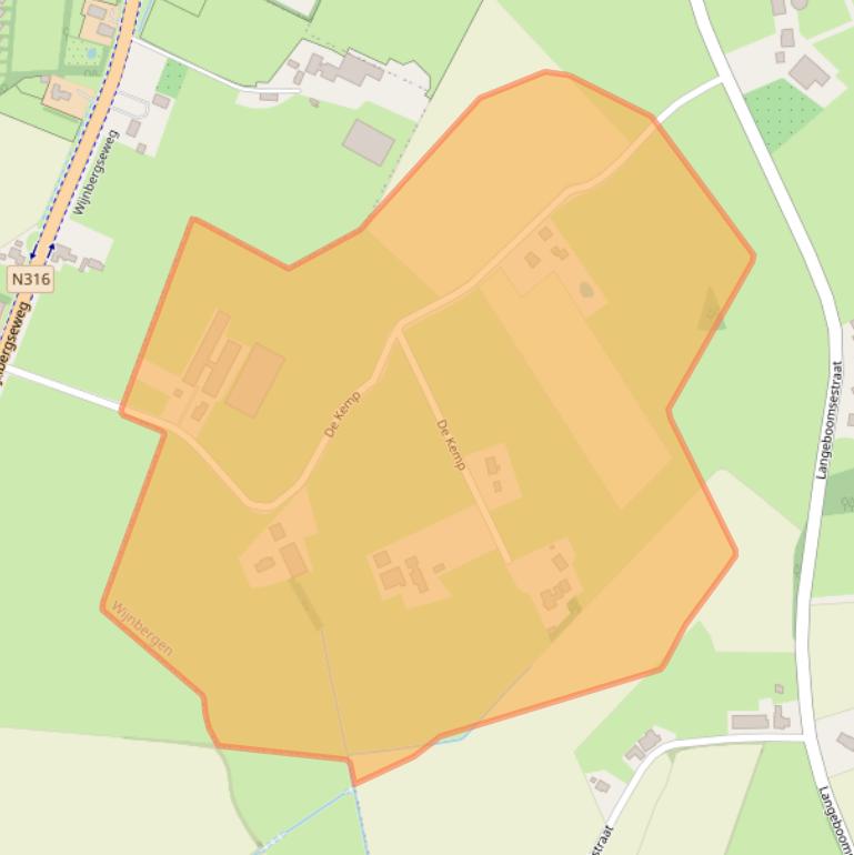 Kaart van postcodegebied 7048AJ.