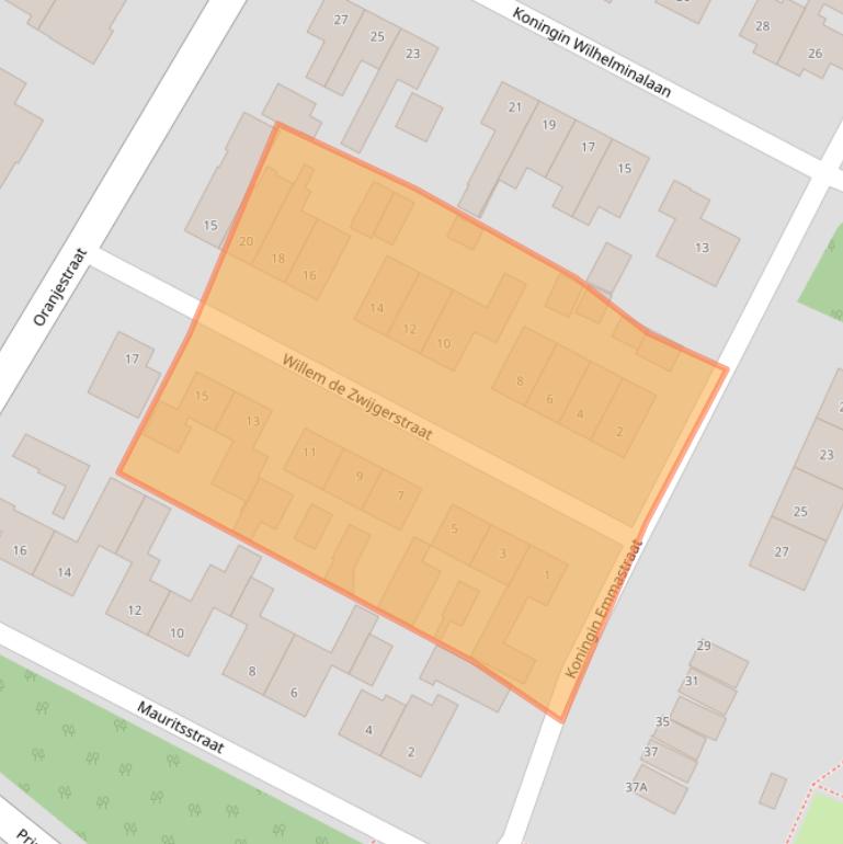 Kaart van postcodegebied 7051AN.