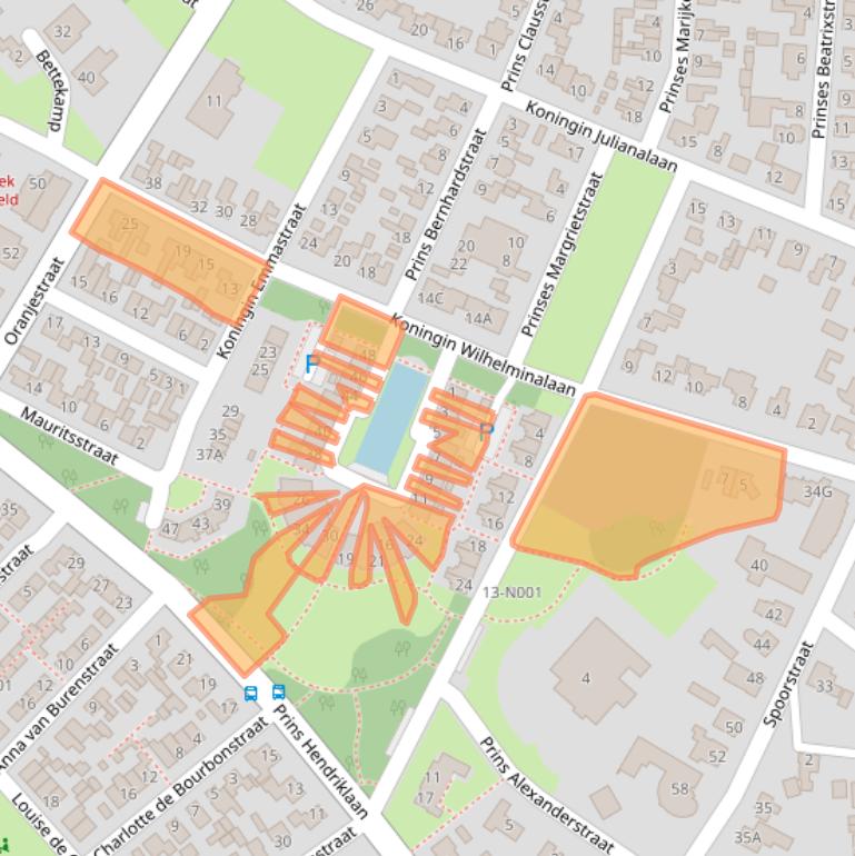 Kaart van postcodegebied 7051AR.