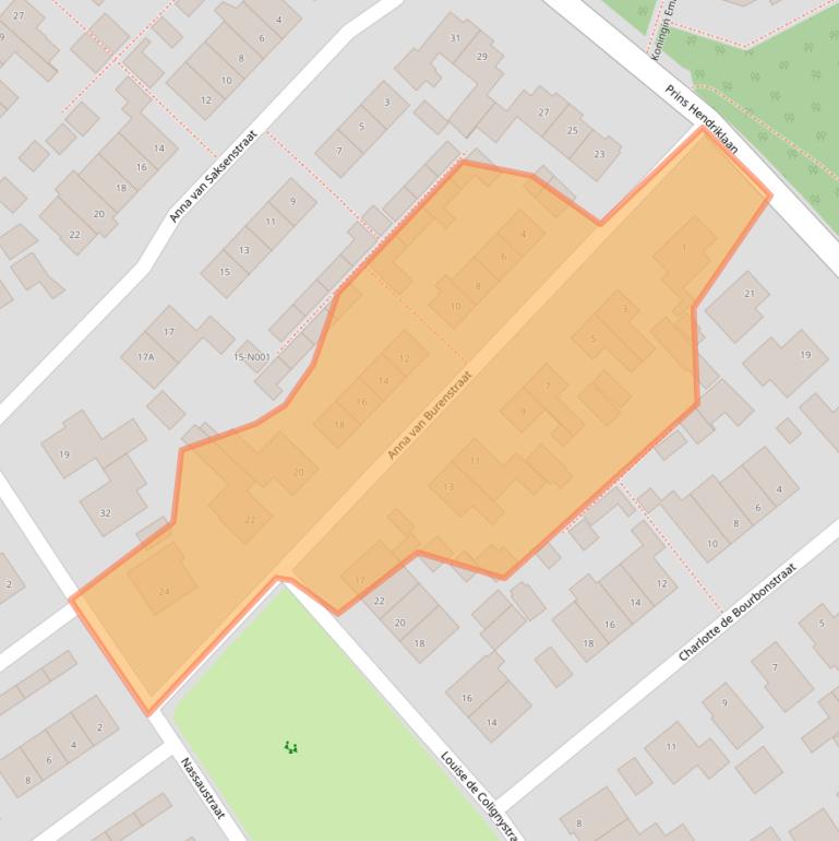 Kaart van postcodegebied 7051BE.