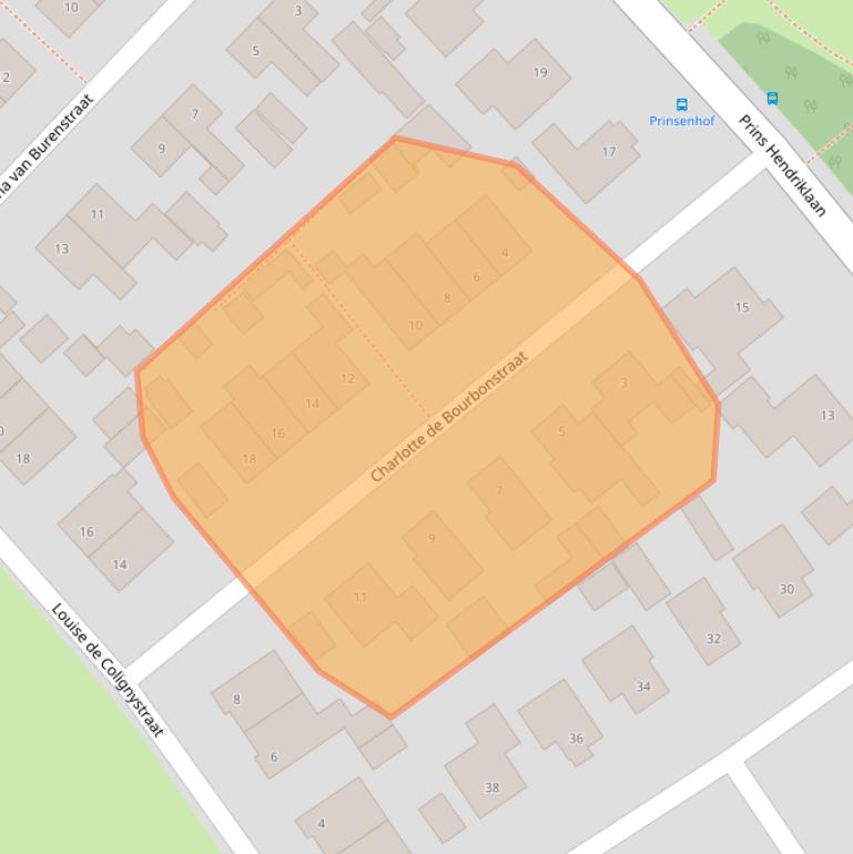 Kaart van postcodegebied 7051BG.