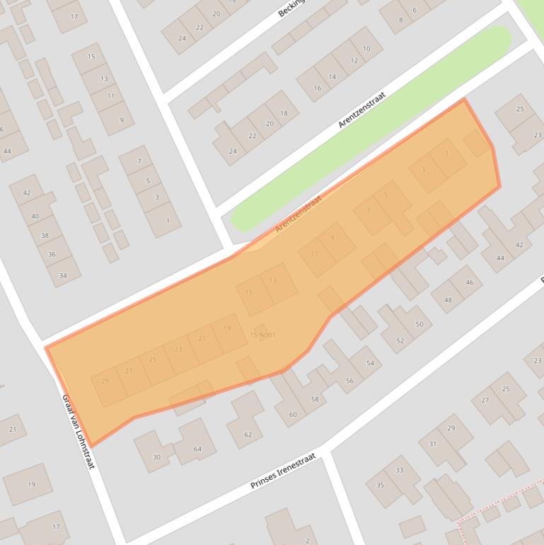 Kaart van postcodegebied 7051BT.