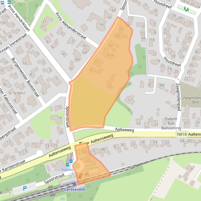 Kaart van postcodegebied 7051CH.