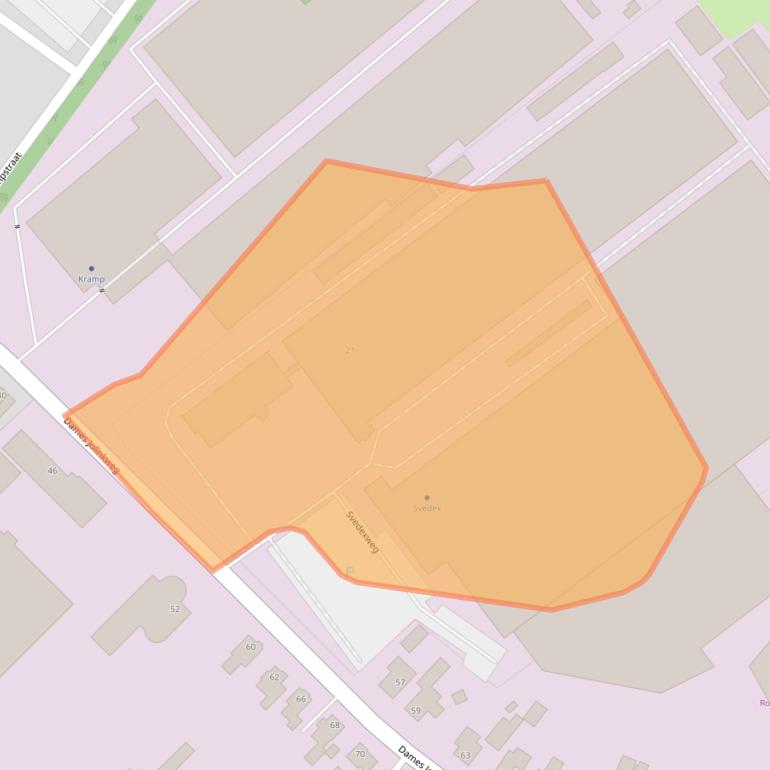 Kaart van postcodegebied 7051DN.