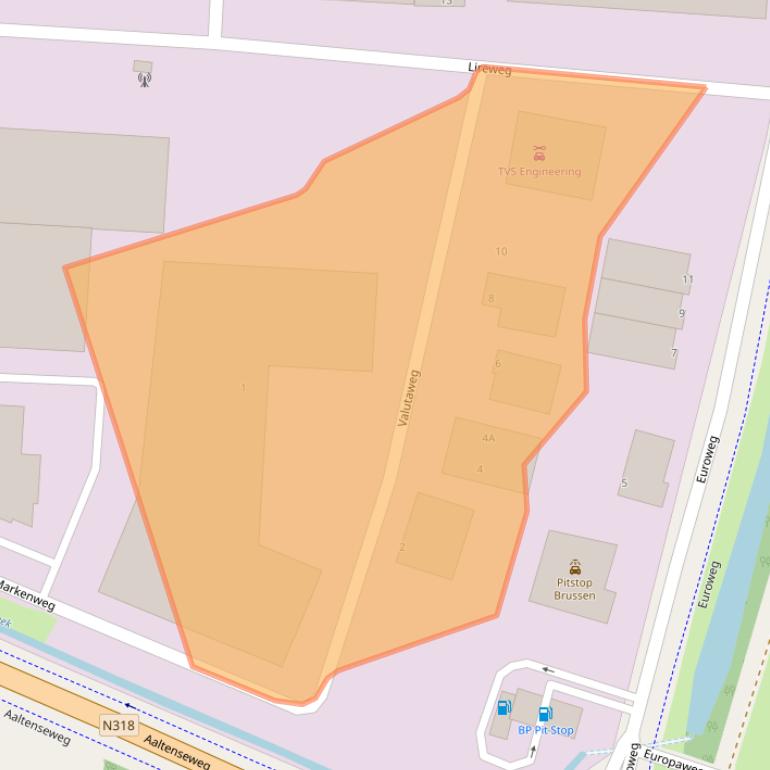 Kaart van postcodegebied 7051EA.