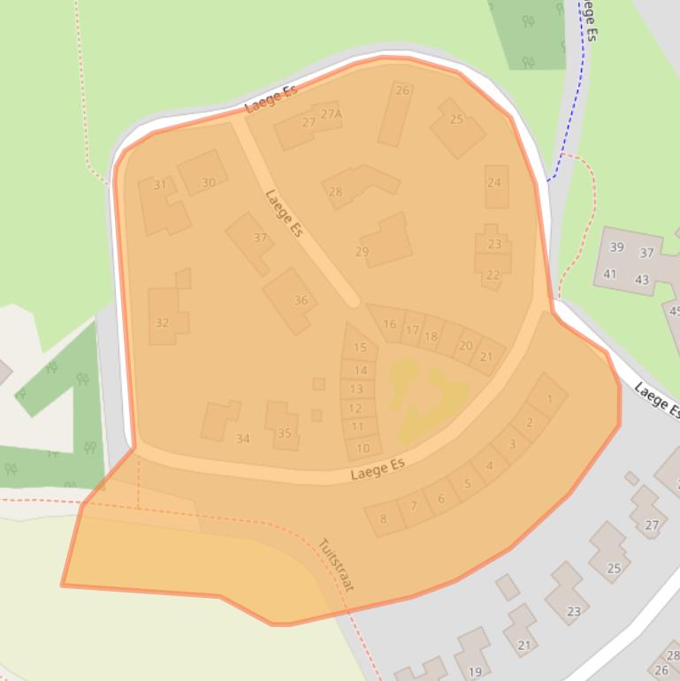 Kaart van postcodegebied 7051GD.