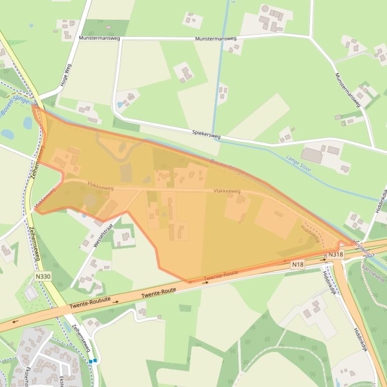 Kaart van postcodegebied 7051GH.