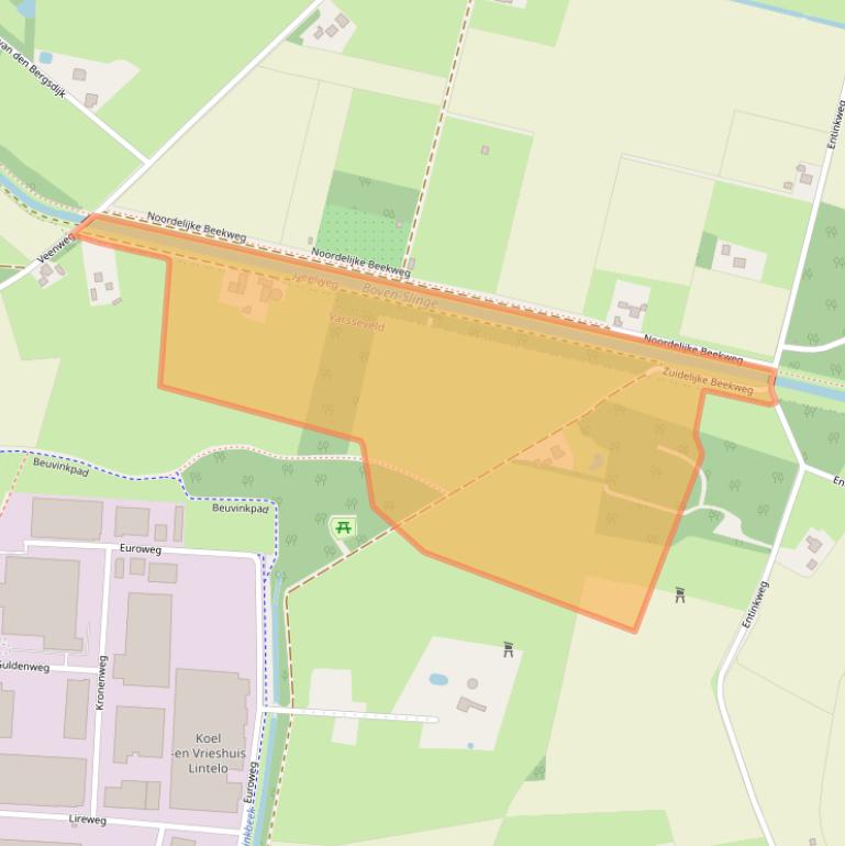 Kaart van postcodegebied 7051GS.