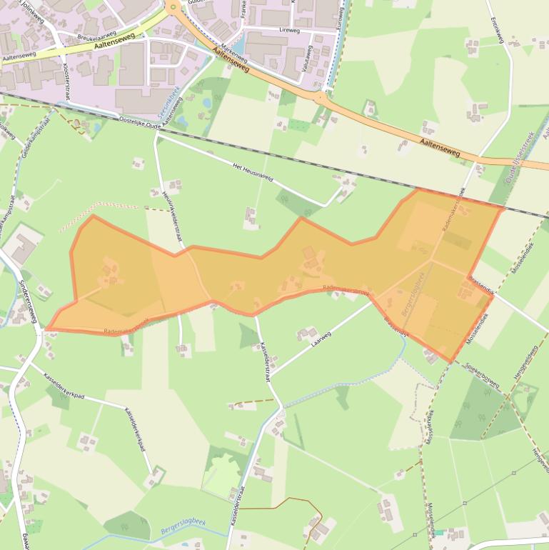 Kaart van postcodegebied 7051HC.