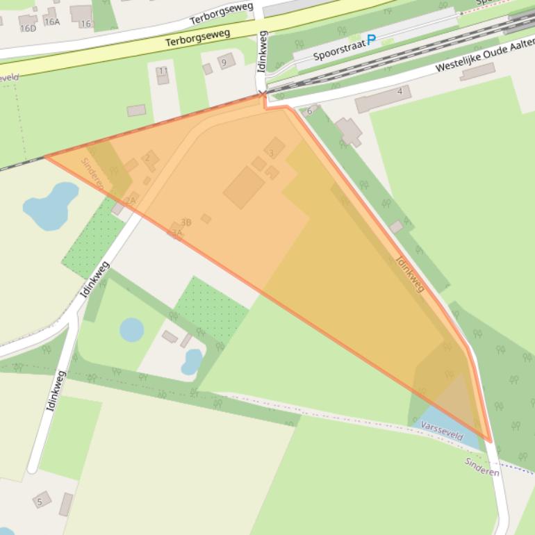 Kaart van postcodegebied 7051HK.