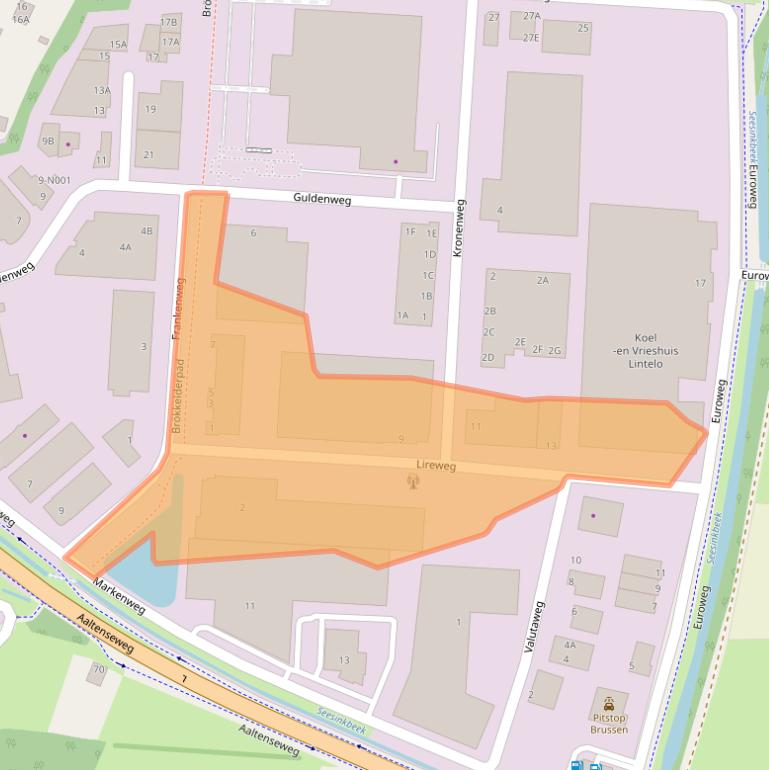 Kaart van postcodegebied 7051HW.