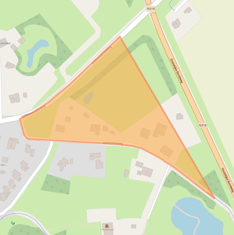 Kaart van postcodegebied 7051JA.