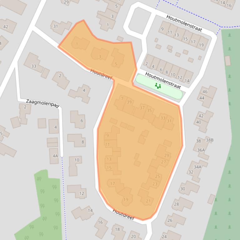 Kaart van postcodegebied 7051SB.