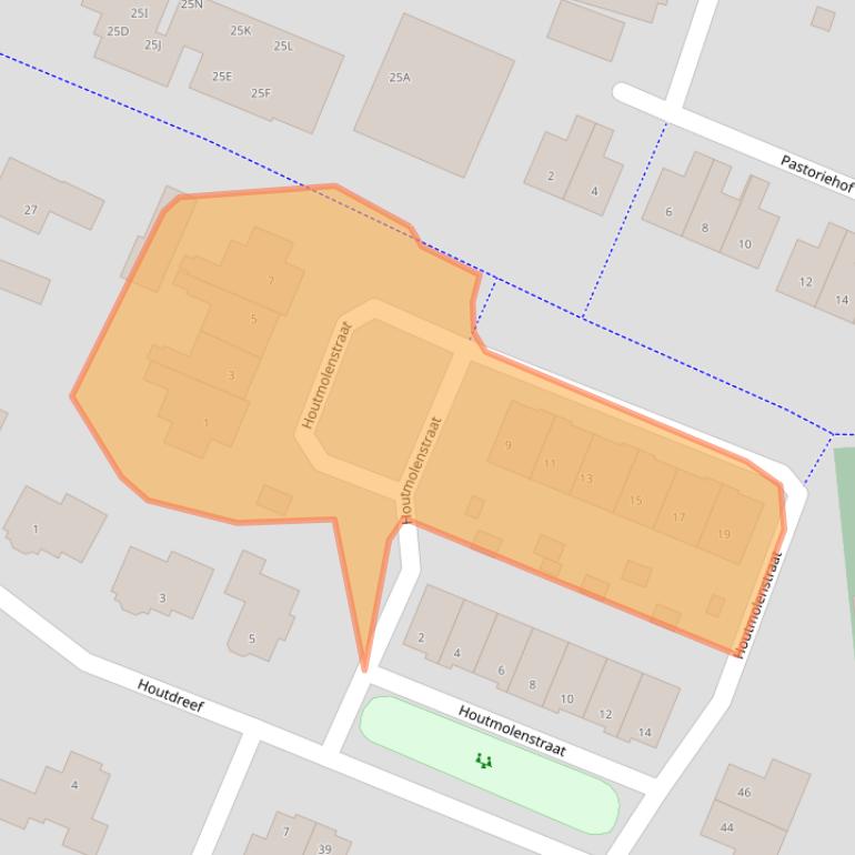 Kaart van postcodegebied 7051SE.