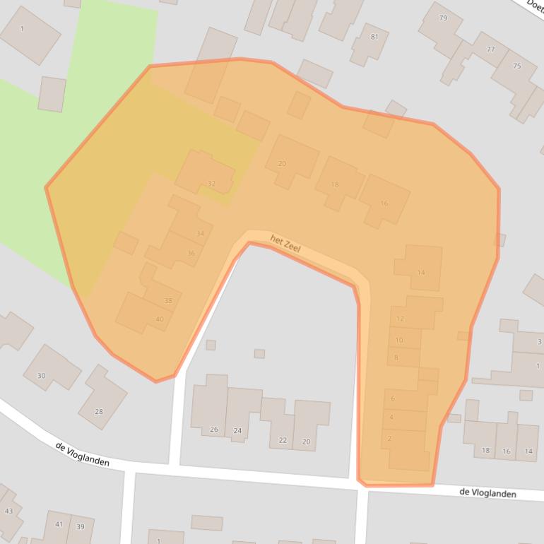 Kaart van postcodegebied 7051VD.