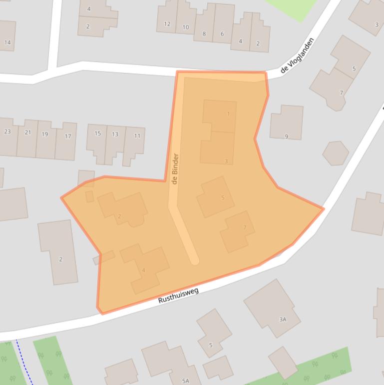 Kaart van postcodegebied 7051VK.