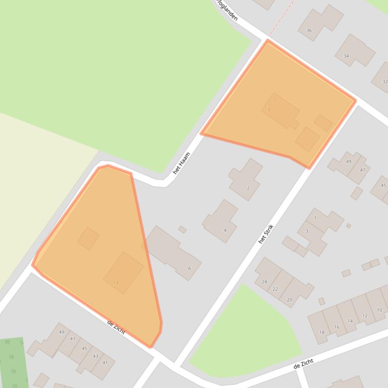 Kaart van postcodegebied 7051VP.