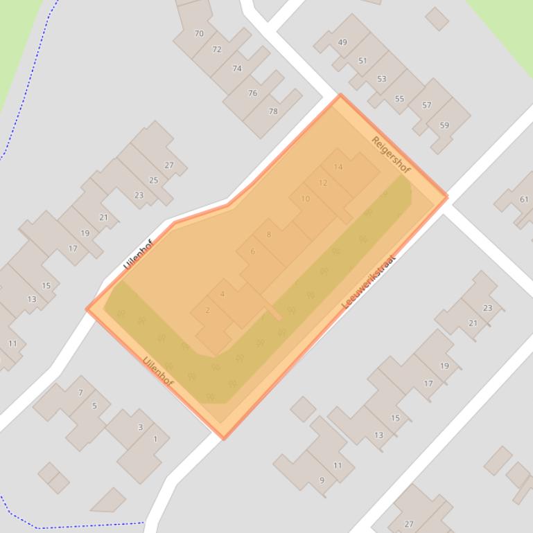 Kaart van postcodegebied 7051WJ.