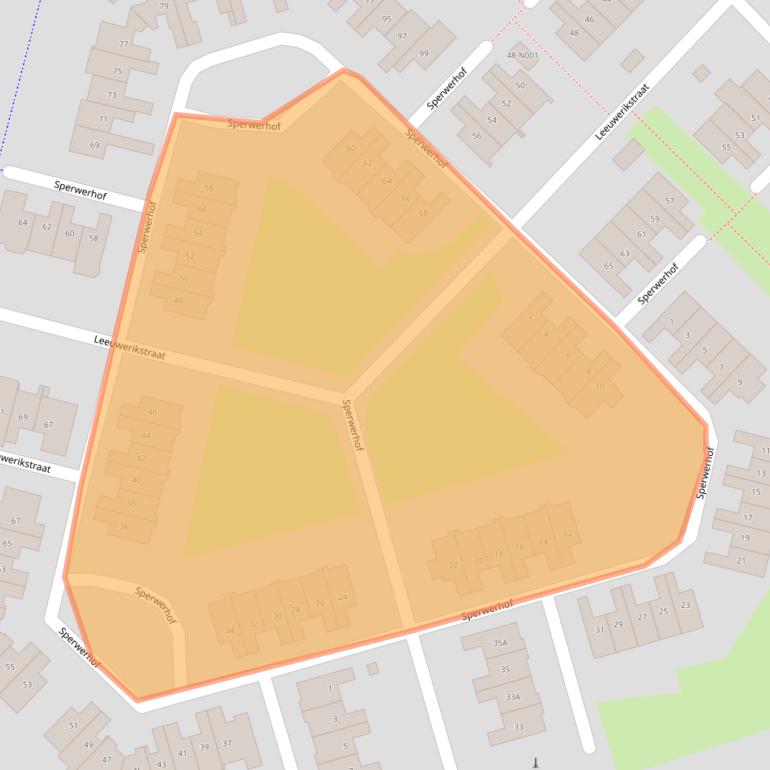 Kaart van postcodegebied 7051WT.