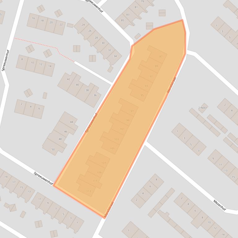 Kaart van postcodegebied 7051XK.