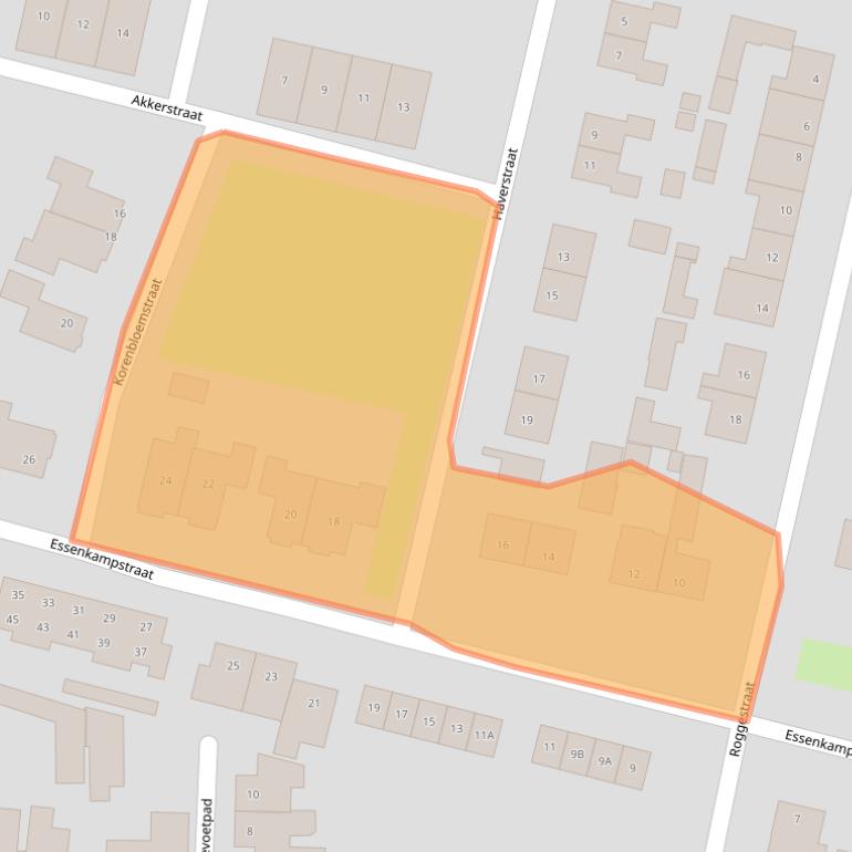 Kaart van postcodegebied 7051ZN.