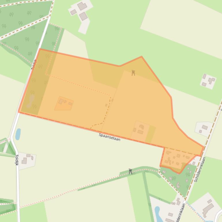 Kaart van postcodegebied 7054AG.