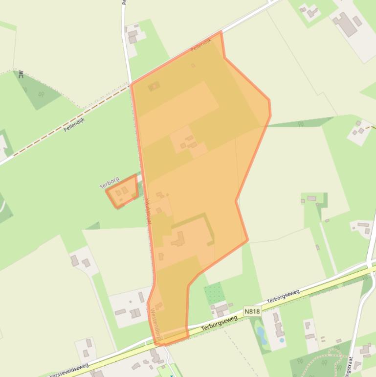 Kaart van postcodegebied 7054AN.